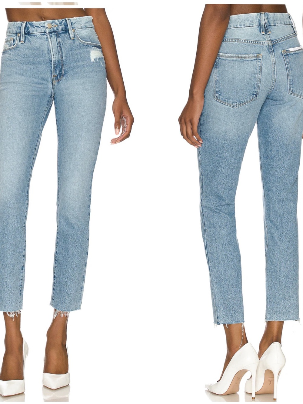 NWT Good American Light Blue Skinny Jeans - High Rise SZ 0/25